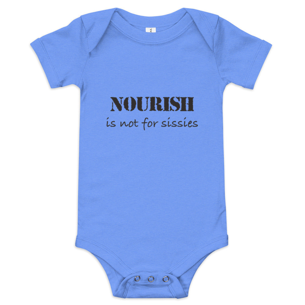 Baby short sleeve one piece - Nourish not for Sissies