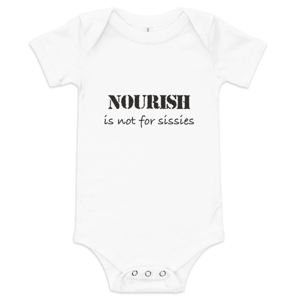 Baby short sleeve one piece - Nourish not for Sissies