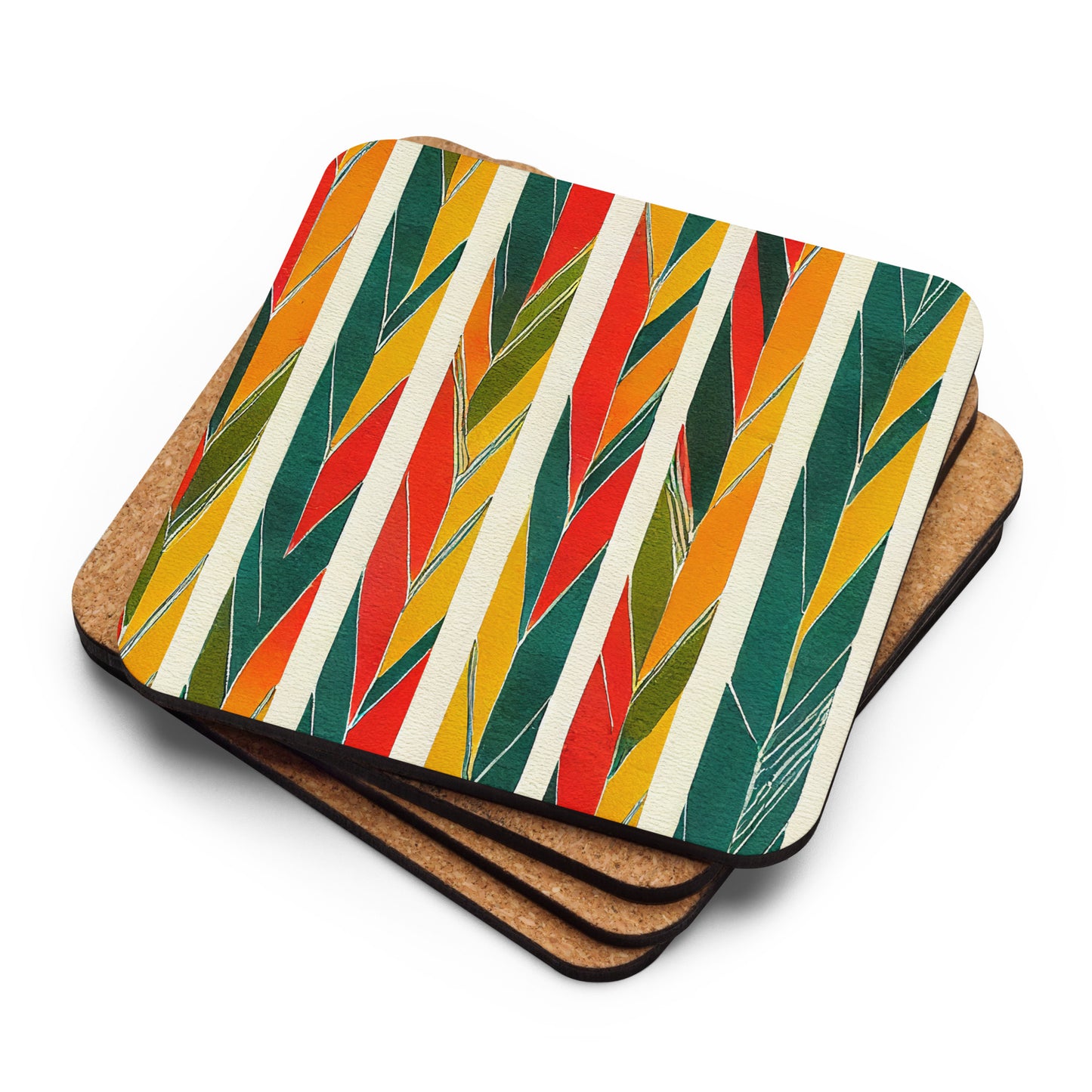 Cork-back coaster