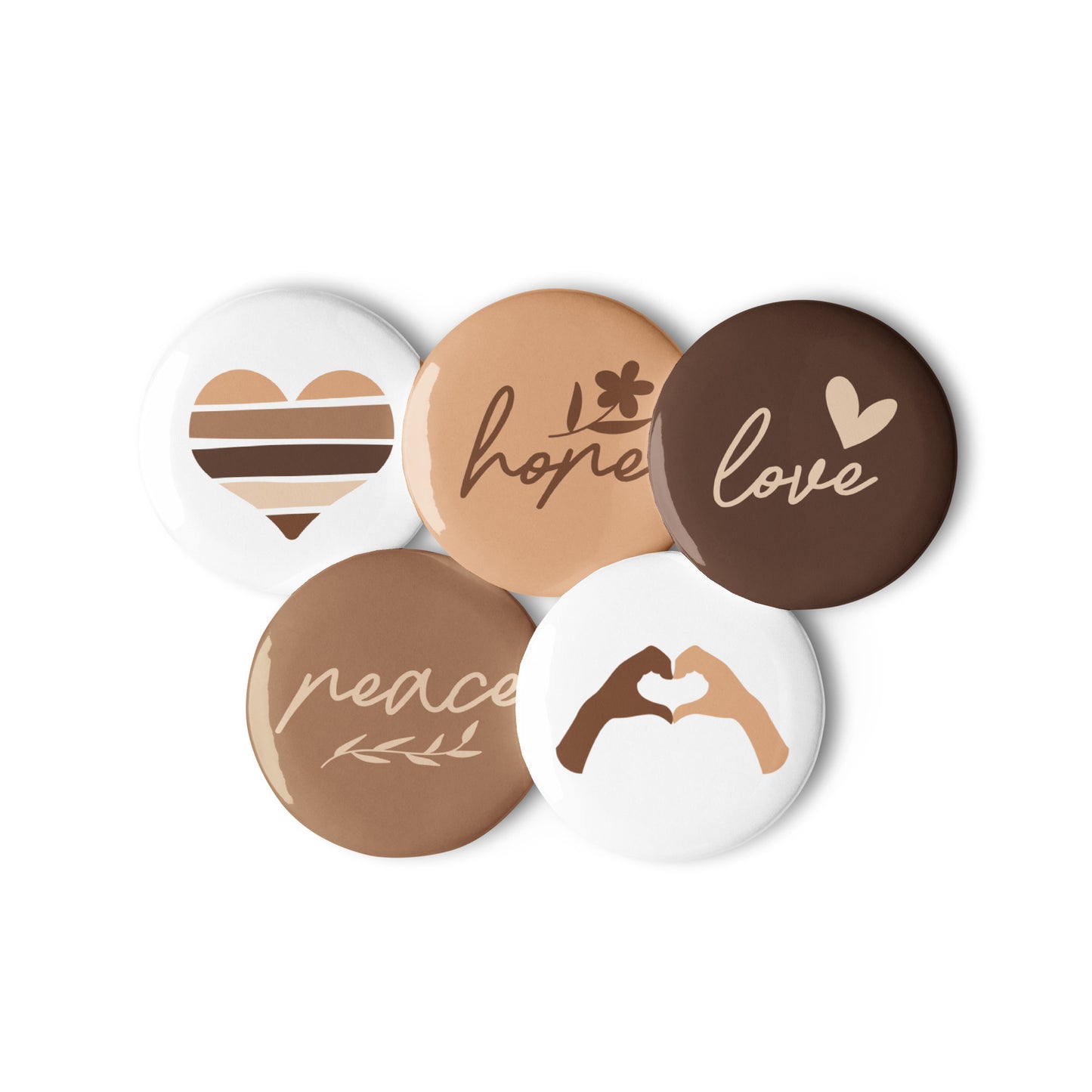 Set of pin buttons - Choose Love
