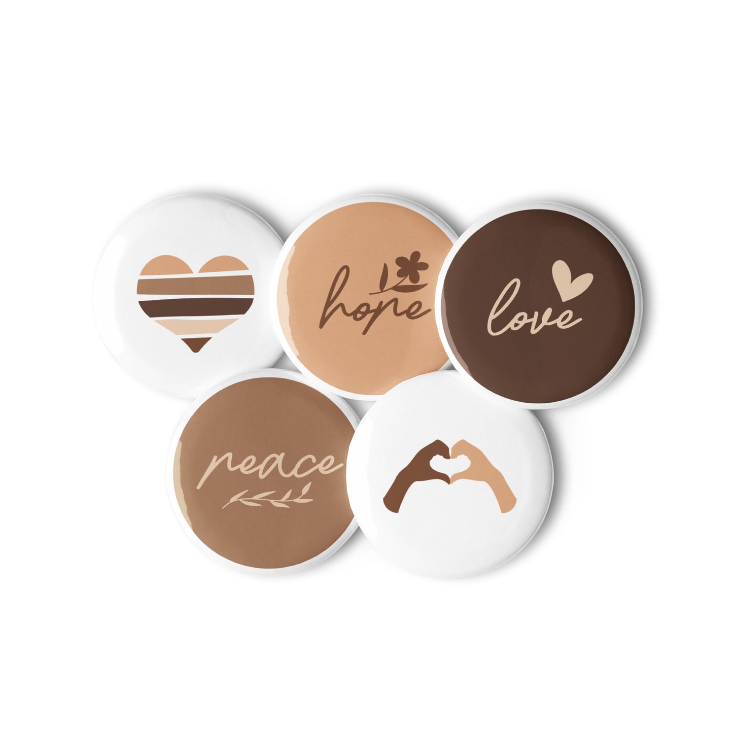Set of pin buttons - Choose Love