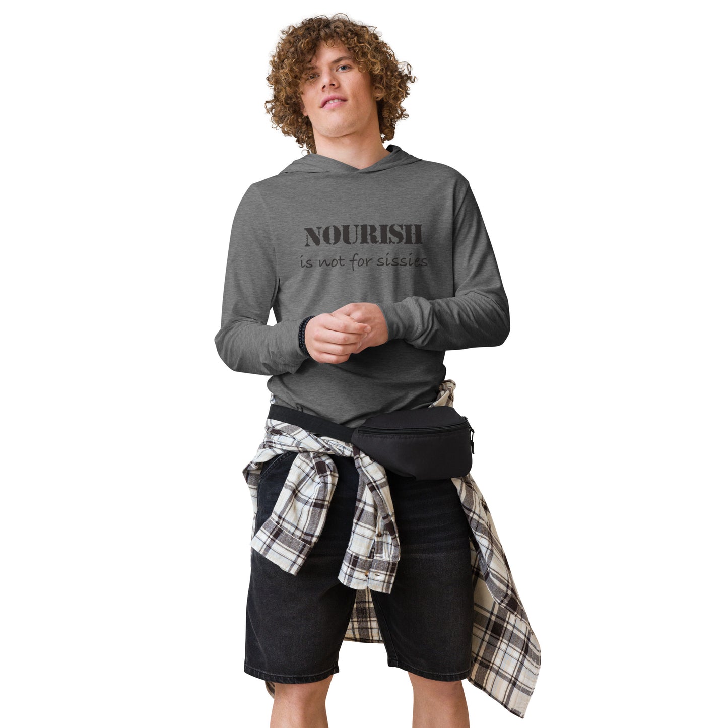 Hooded long-sleeve tee - Not for Sissies