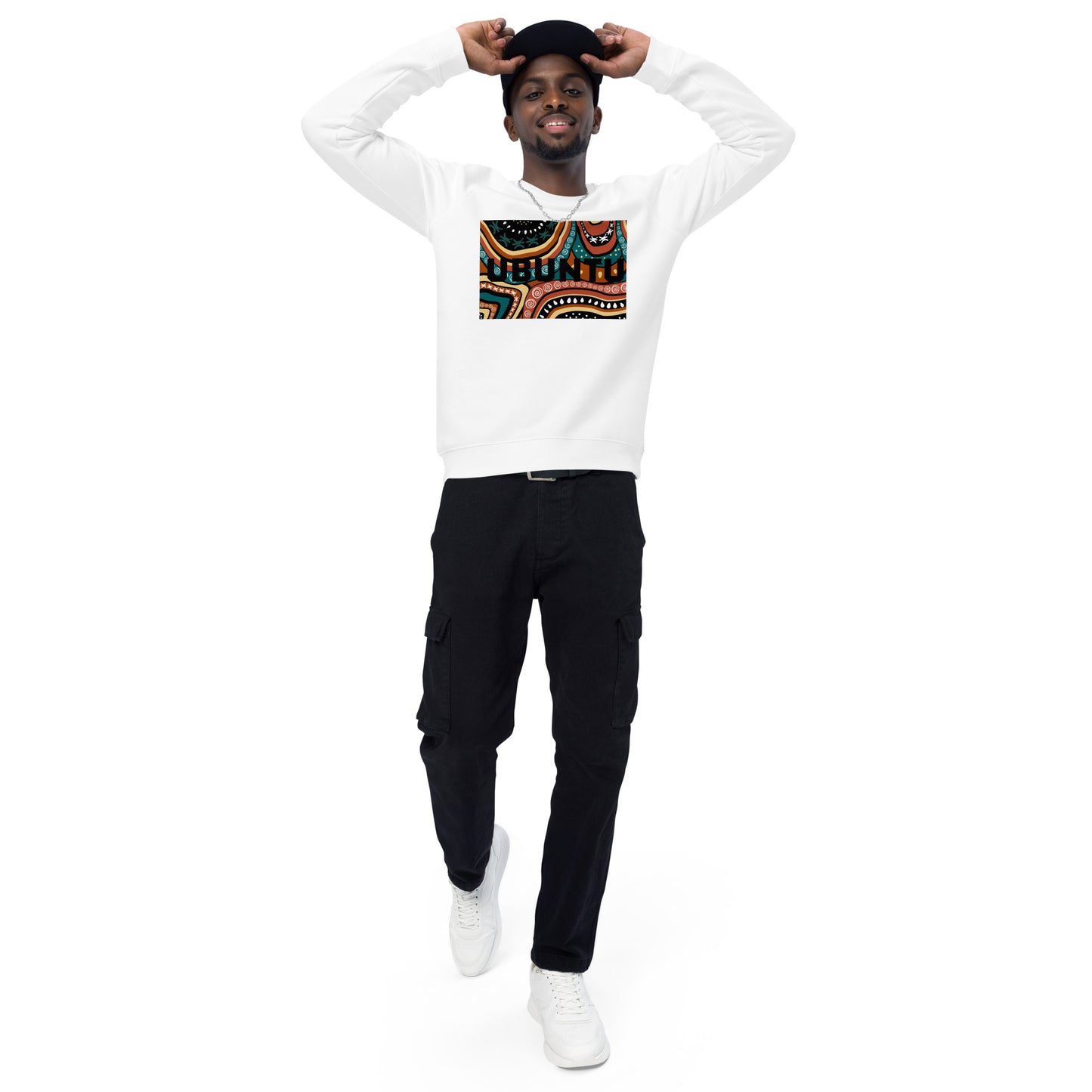 Unisex organic raglan sweatshirt - Ubuntu