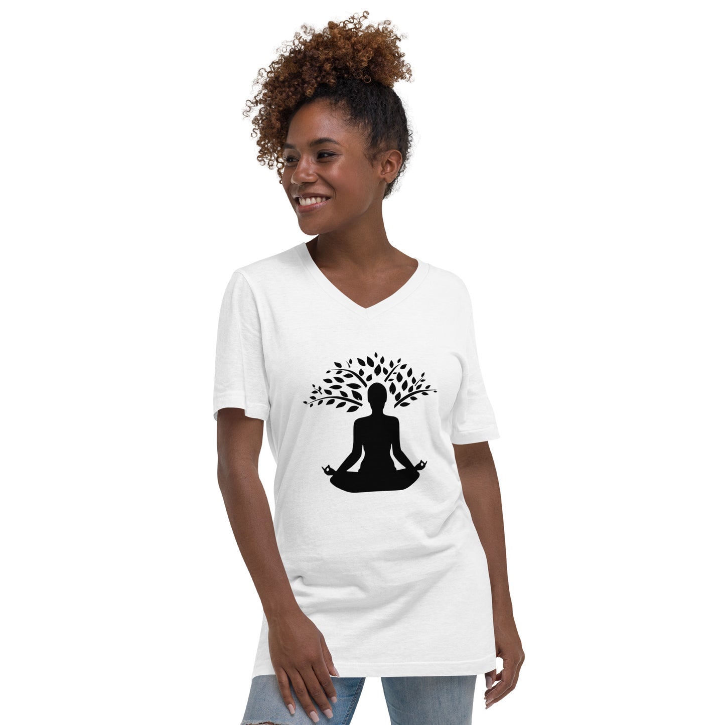 Unisex Short Sleeve V-Neck T-Shirt