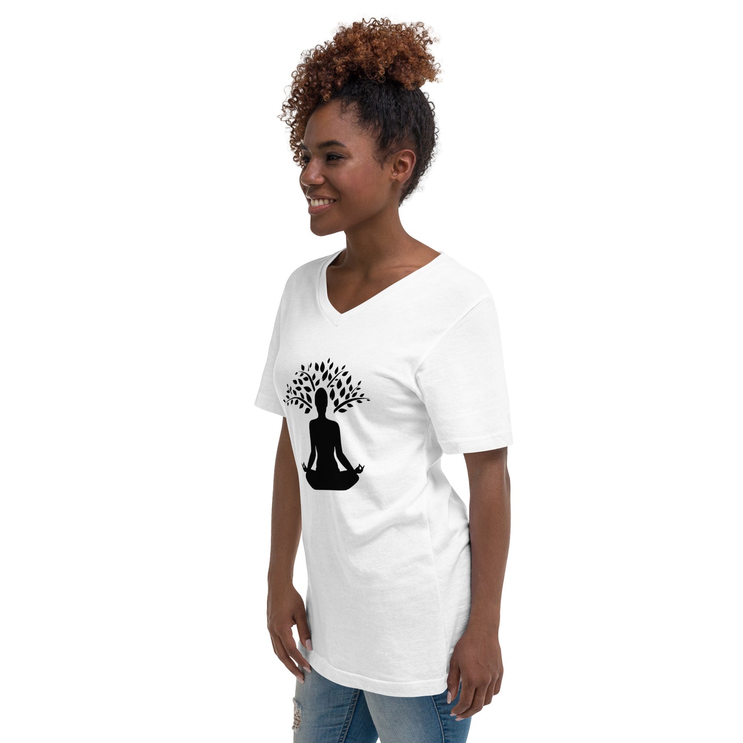 Unisex Short Sleeve V-Neck T-Shirt