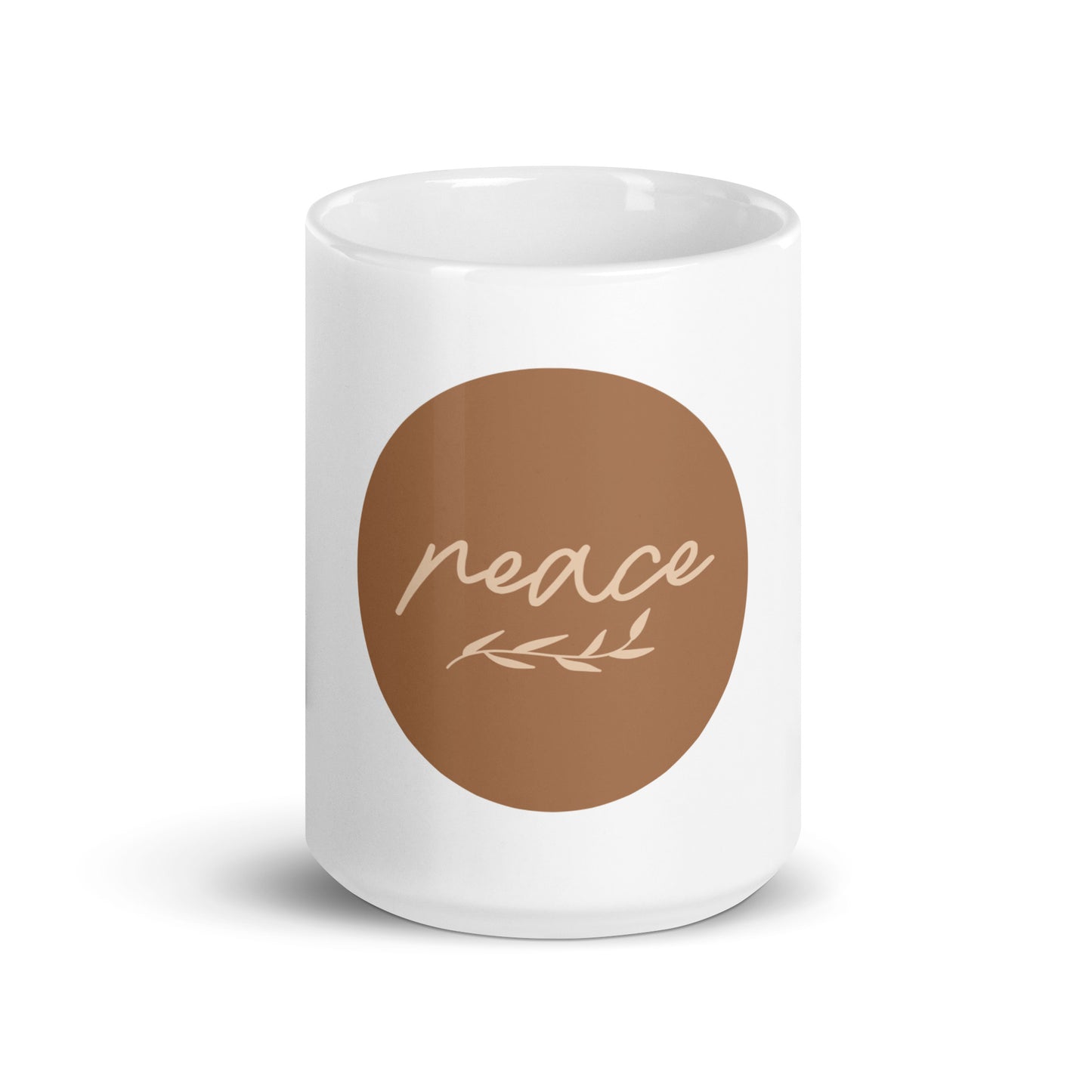 White glossy mug - Peace