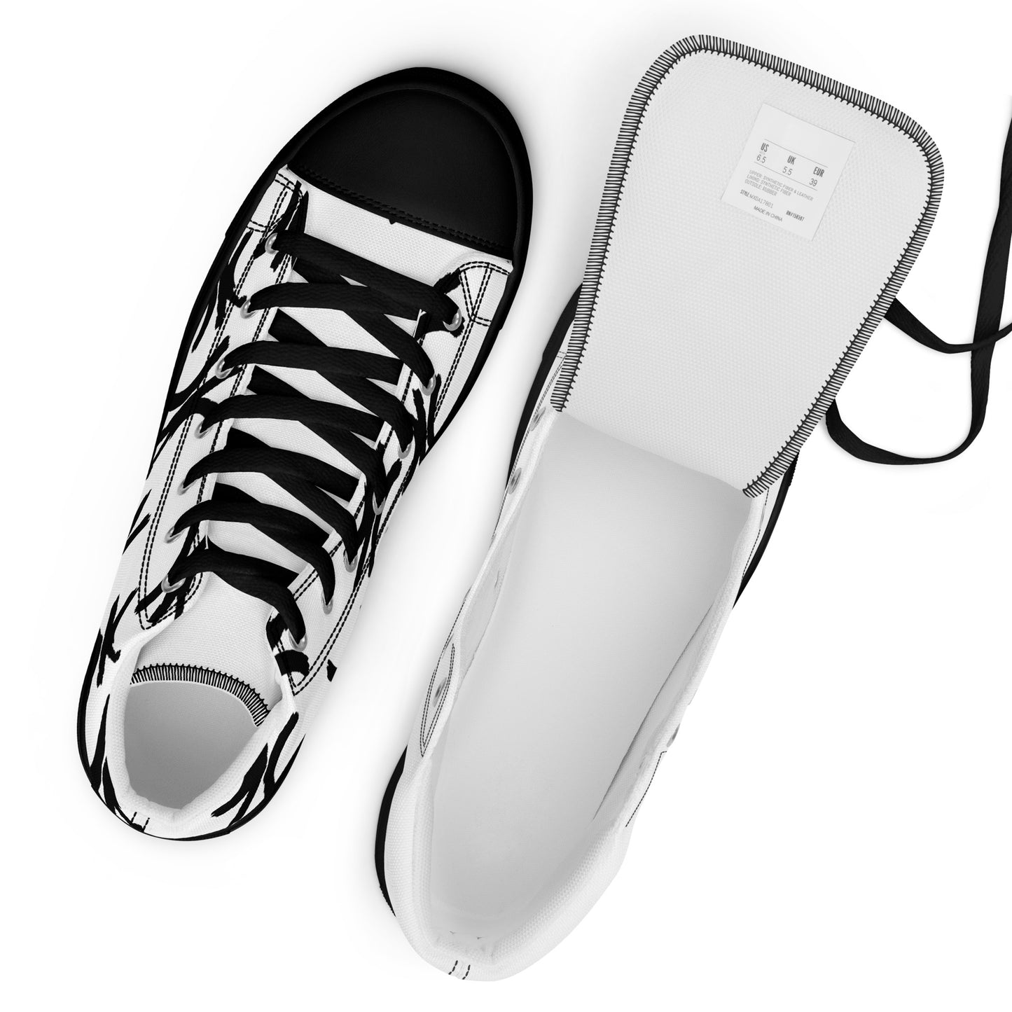 Women’s high top canvas shoes