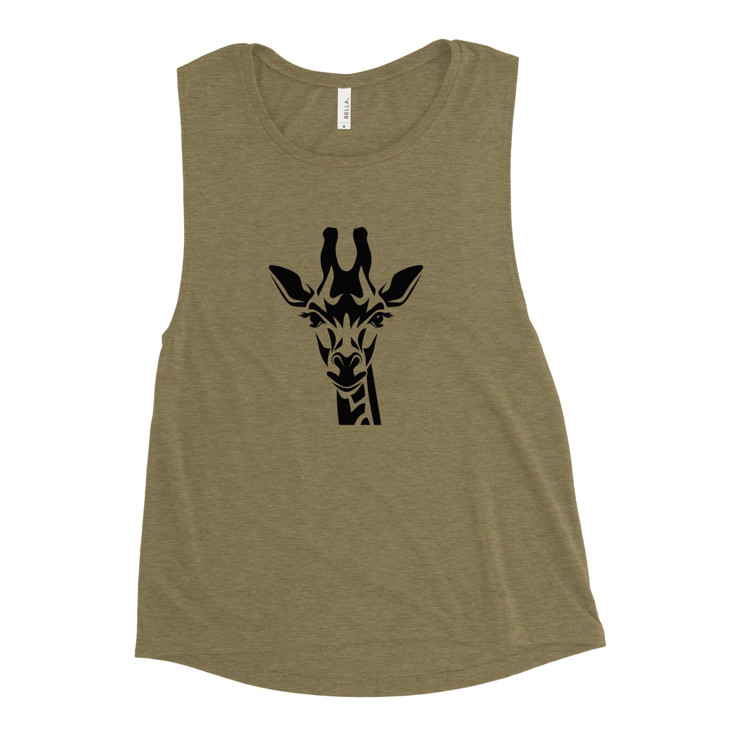 Ladies’ Muscle Tank - Giraffe