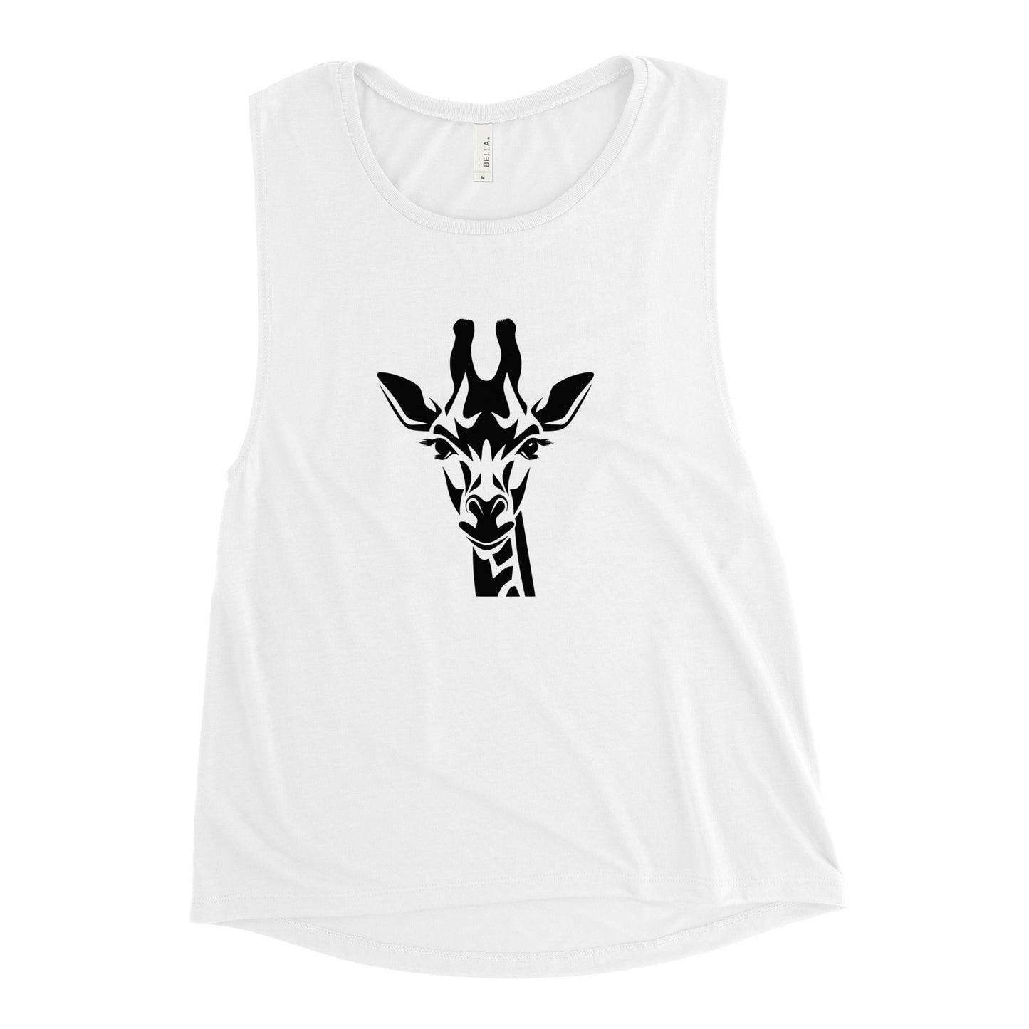Ladies’ Muscle Tank - Giraffe