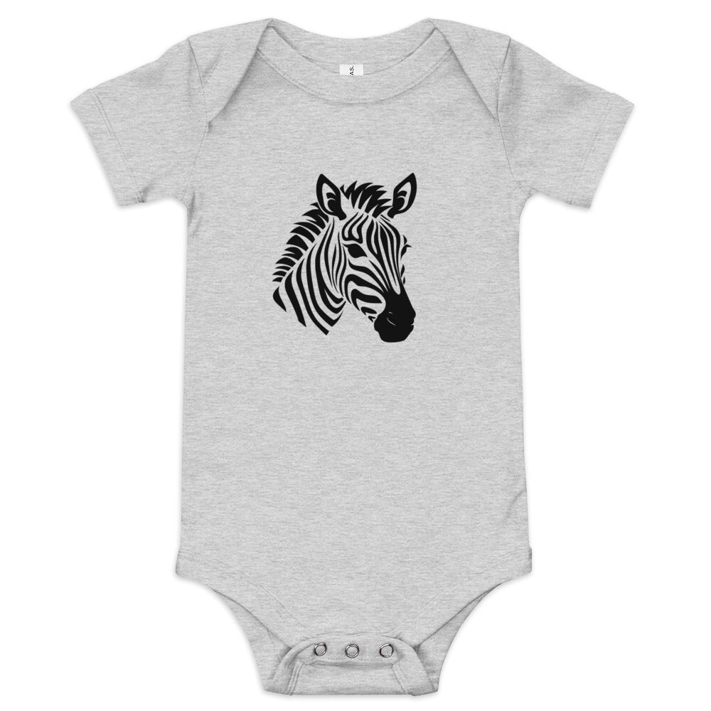 Baby short sleeve one piece - Zebra