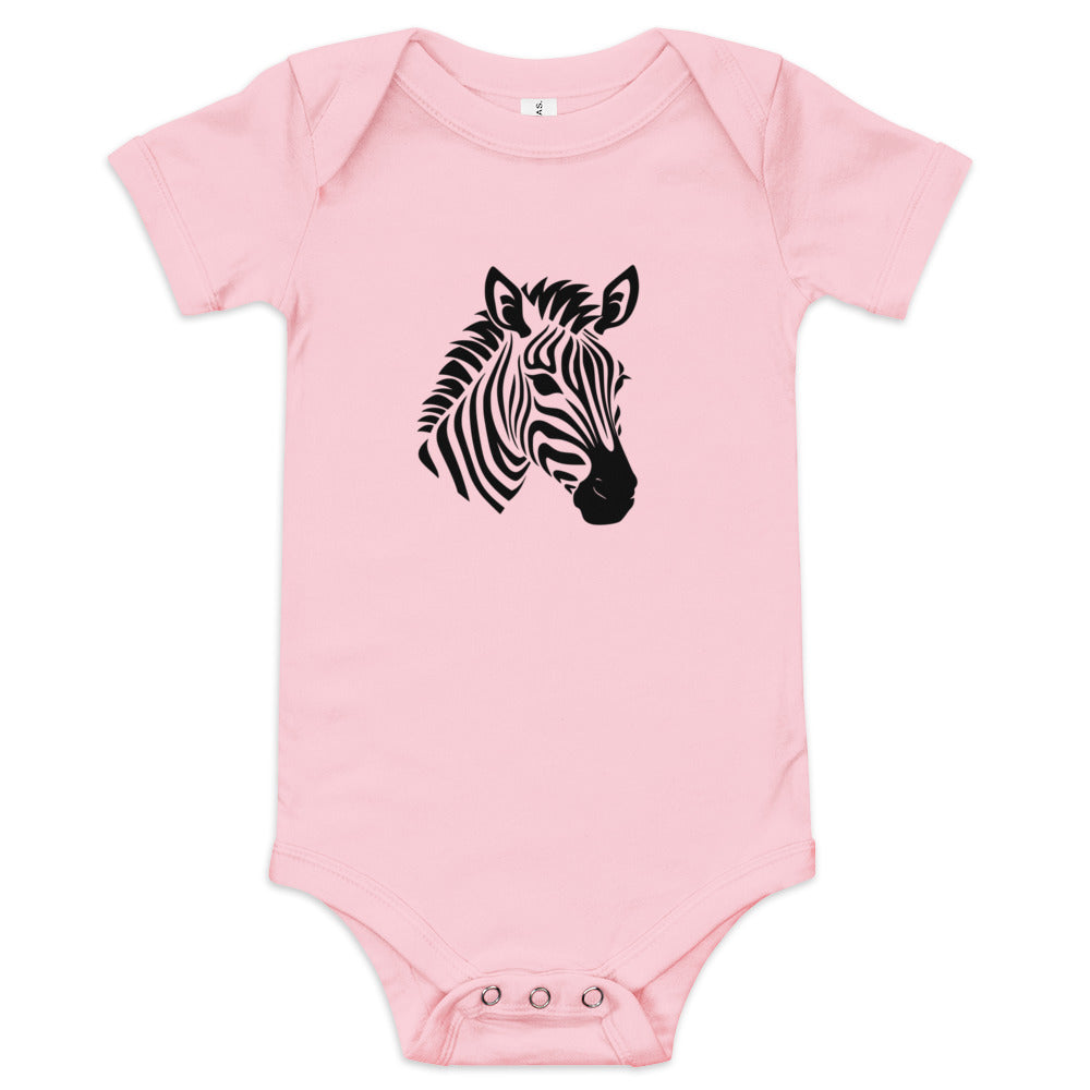 Baby short sleeve one piece - Zebra