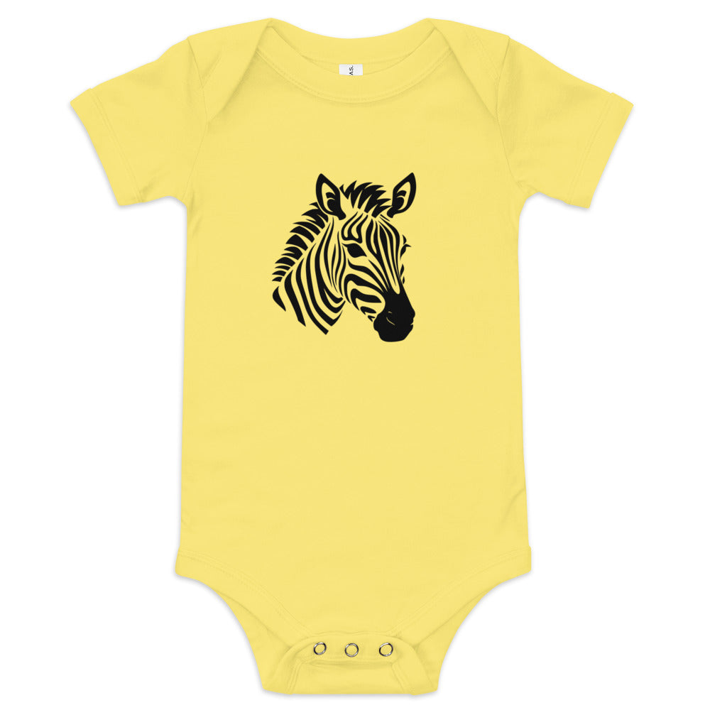 Baby short sleeve one piece - Zebra