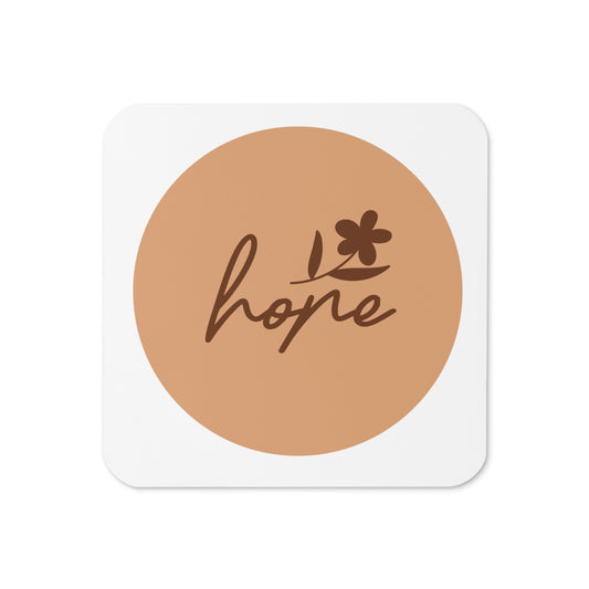 Cork-back coaster - Hope