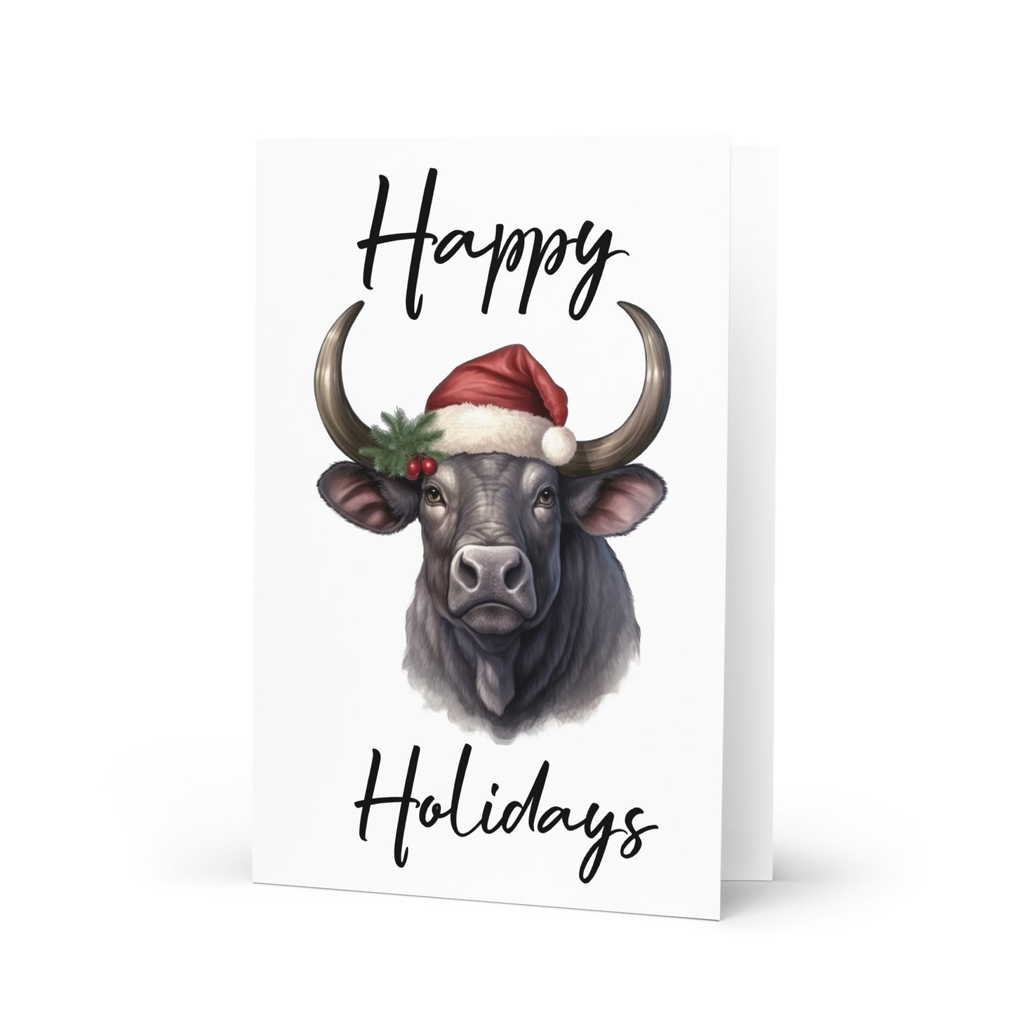 Greeting card - Buffalo Christmas