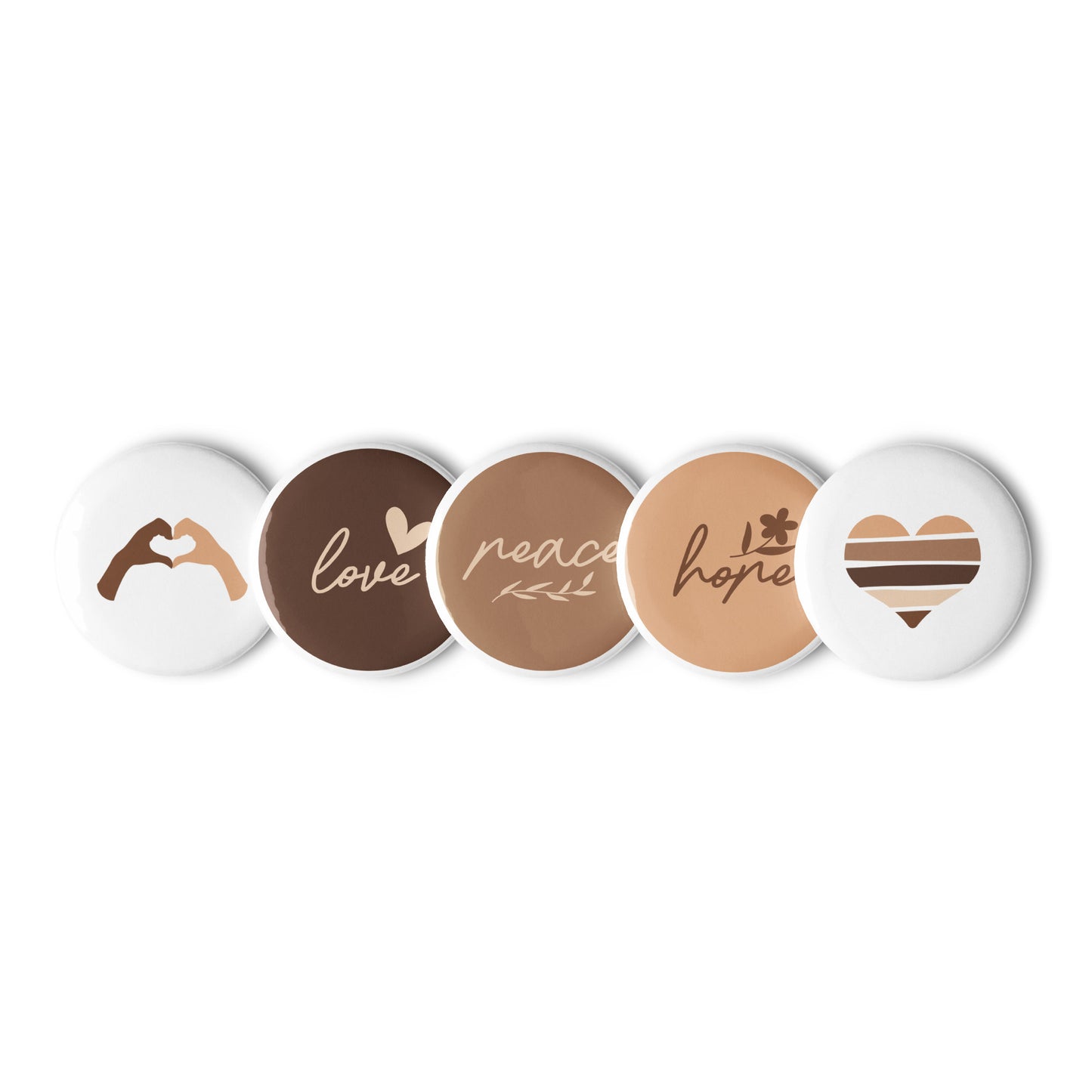 Set of pin buttons - Choose Love