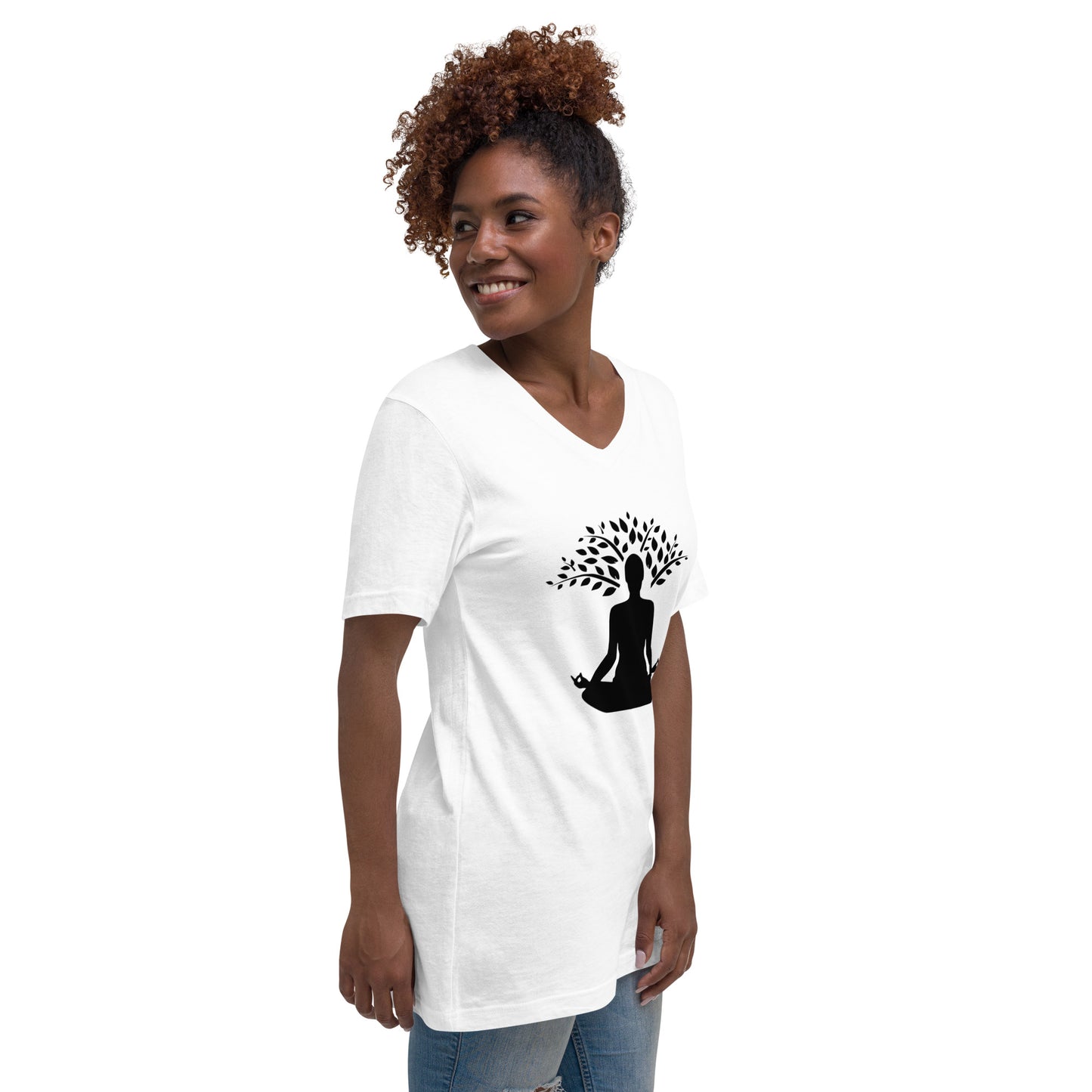 Unisex Short Sleeve V-Neck T-Shirt