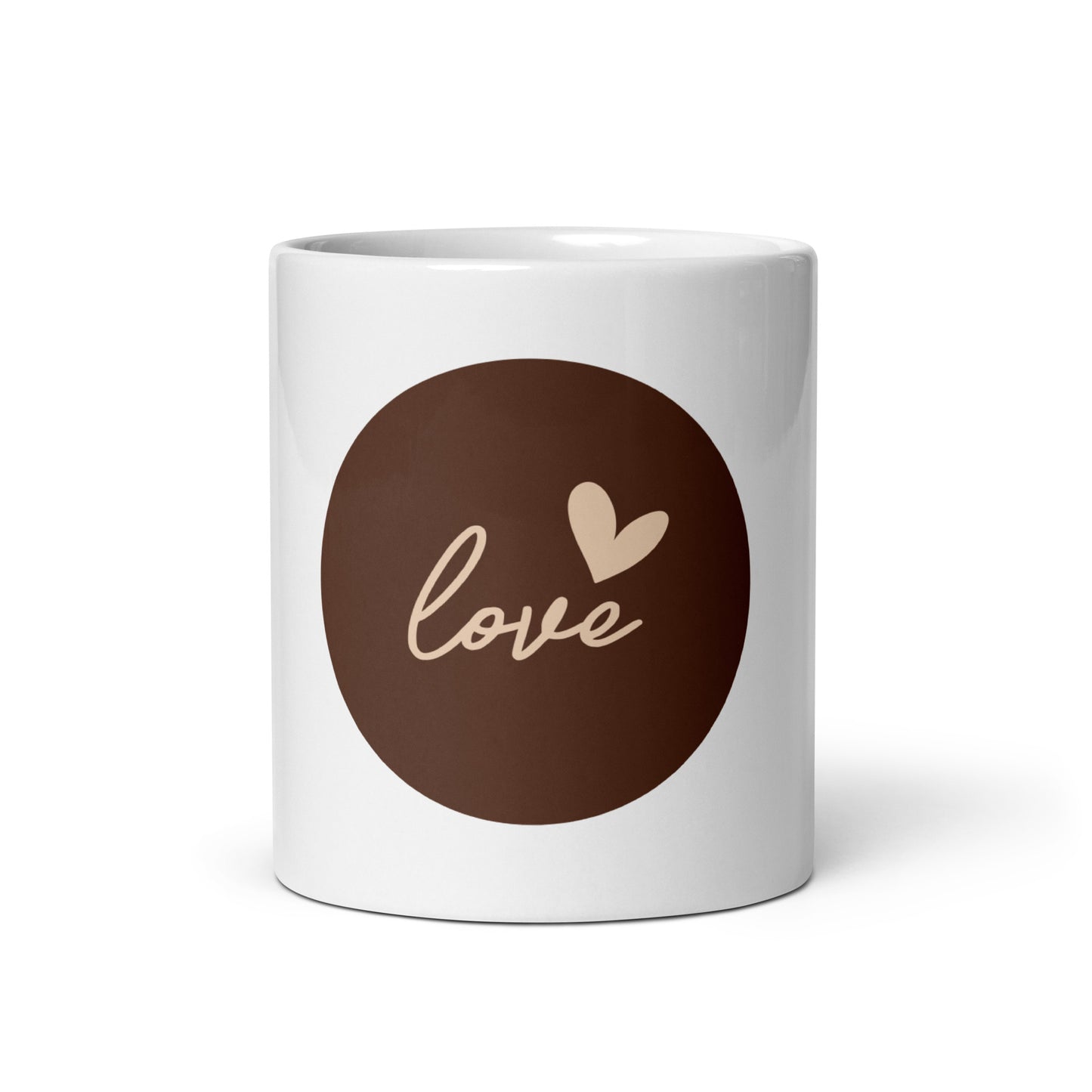 White glossy mug - Love