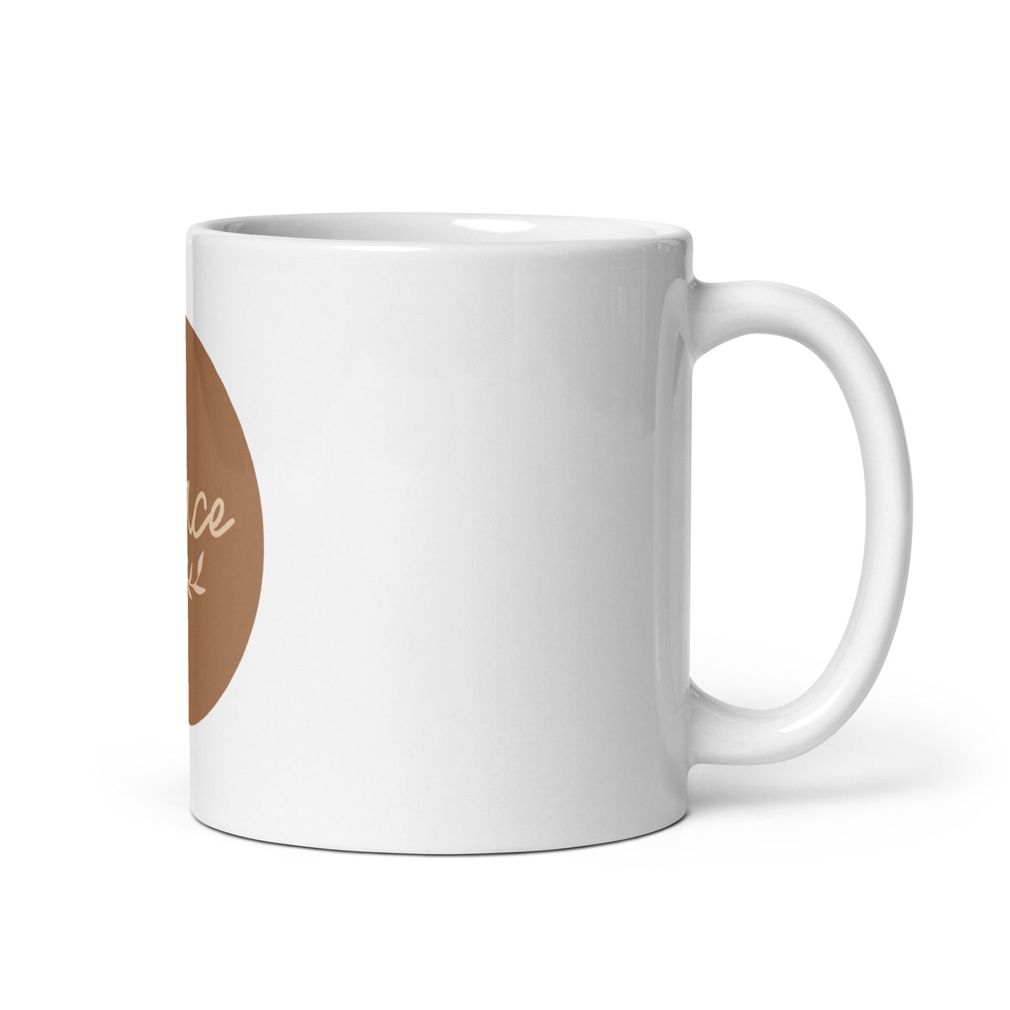 White glossy mug - Peace