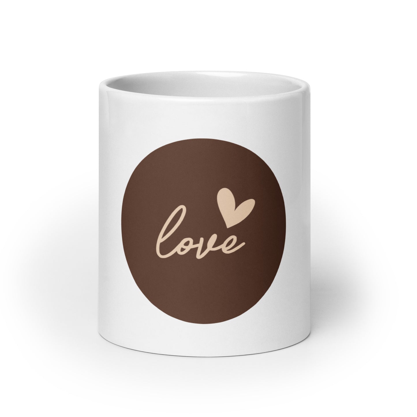 White glossy mug - Love