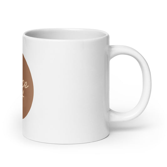 White glossy mug - Peace