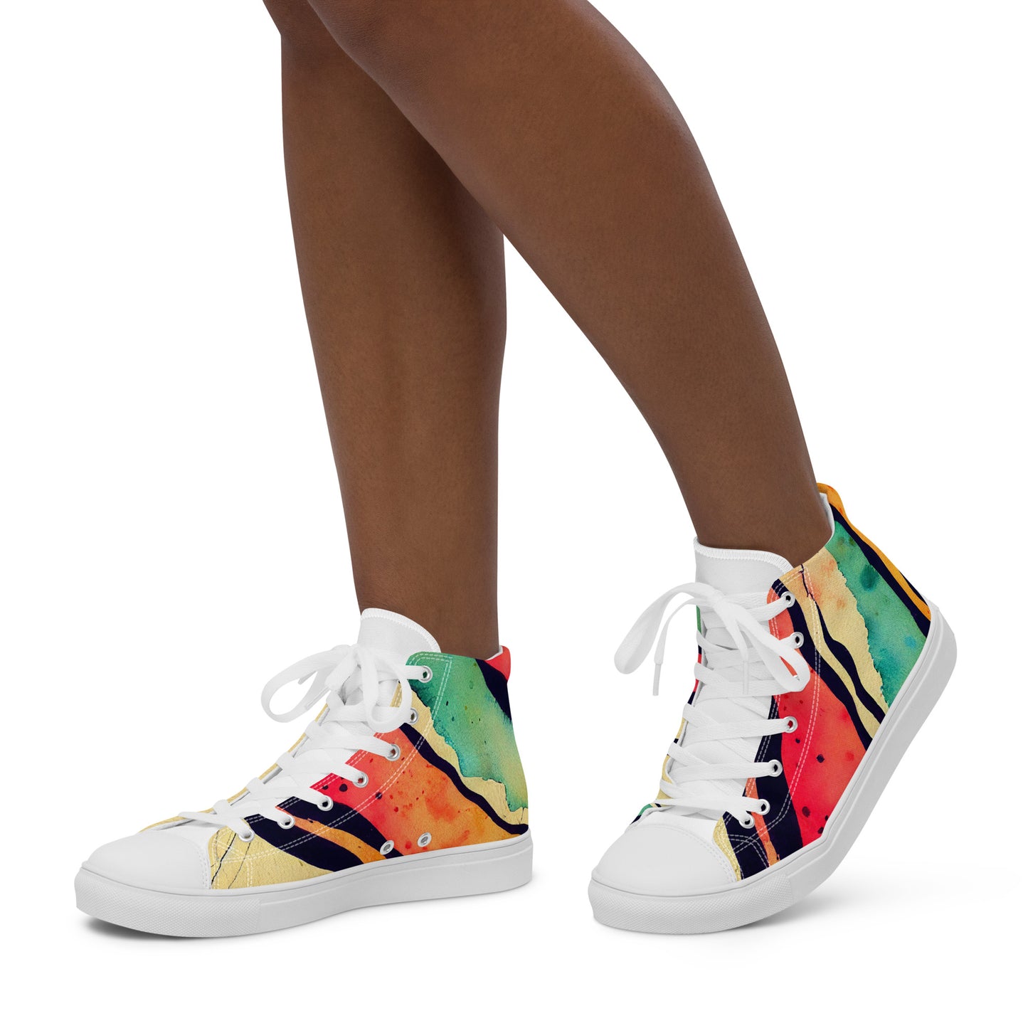 Women’s high top canvas shoes