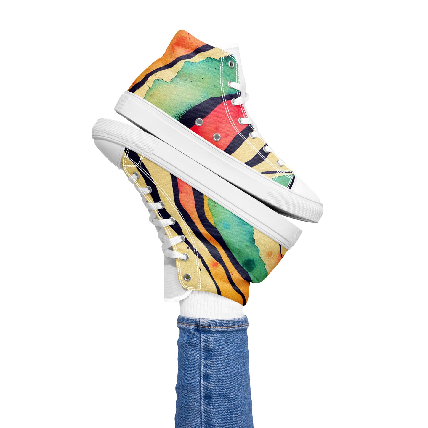 Women’s high top canvas shoes