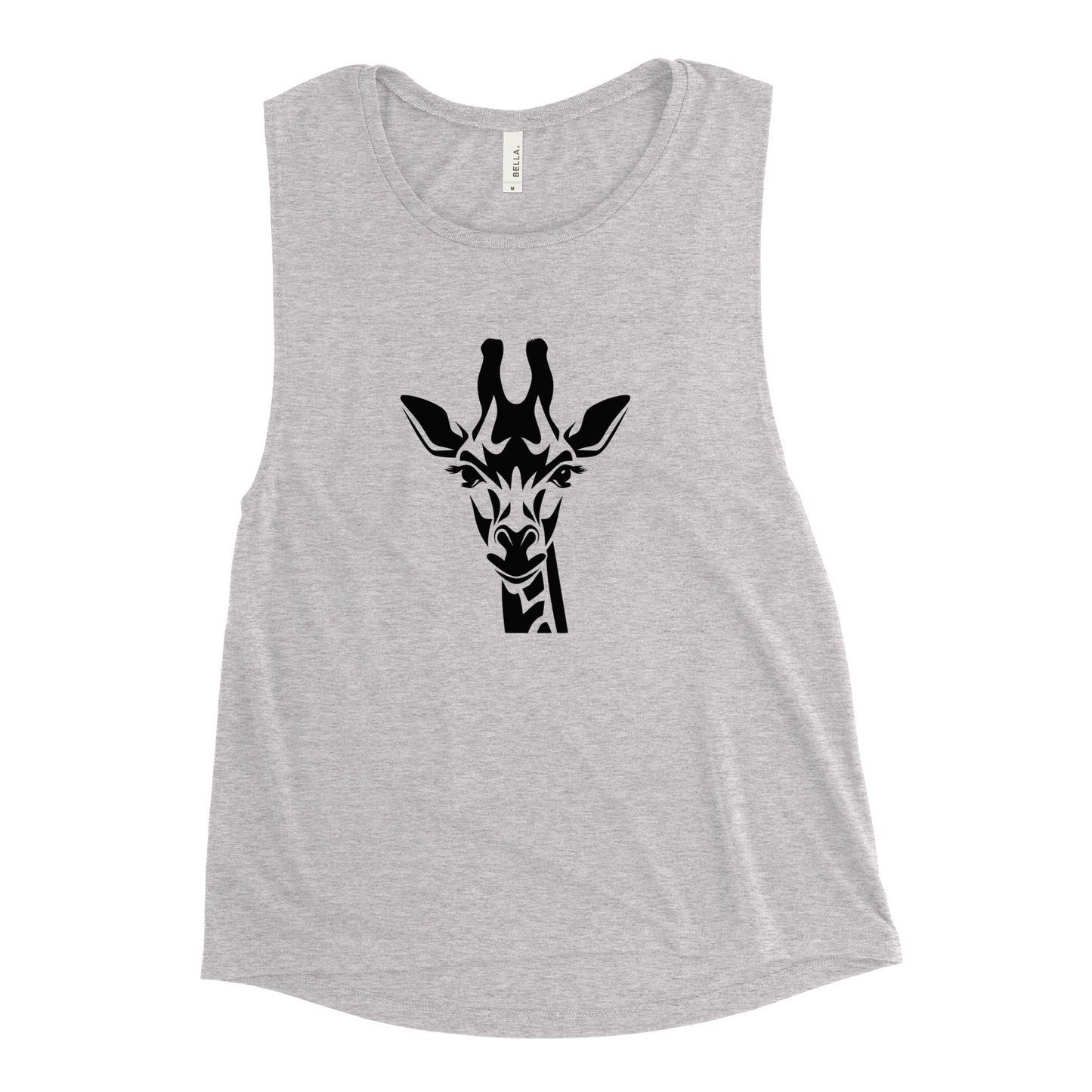 Ladies’ Muscle Tank - Giraffe