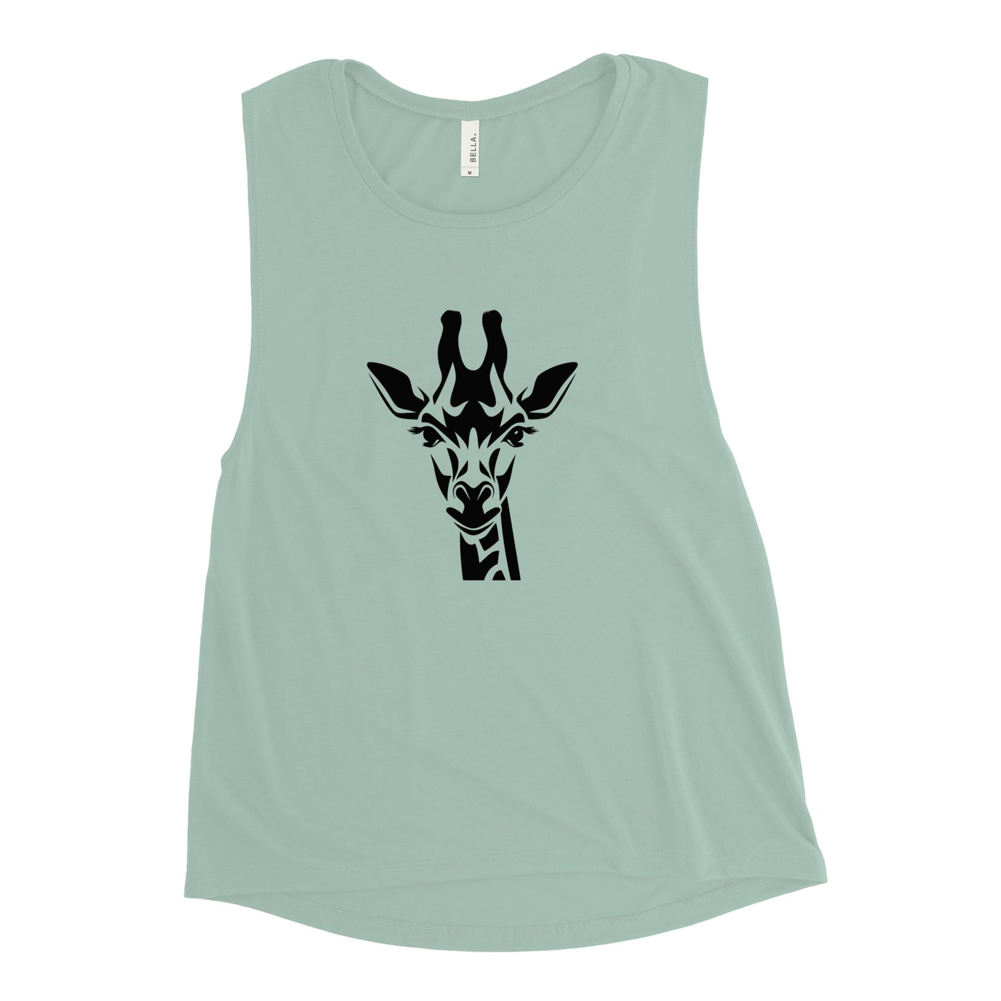 Ladies’ Muscle Tank - Giraffe