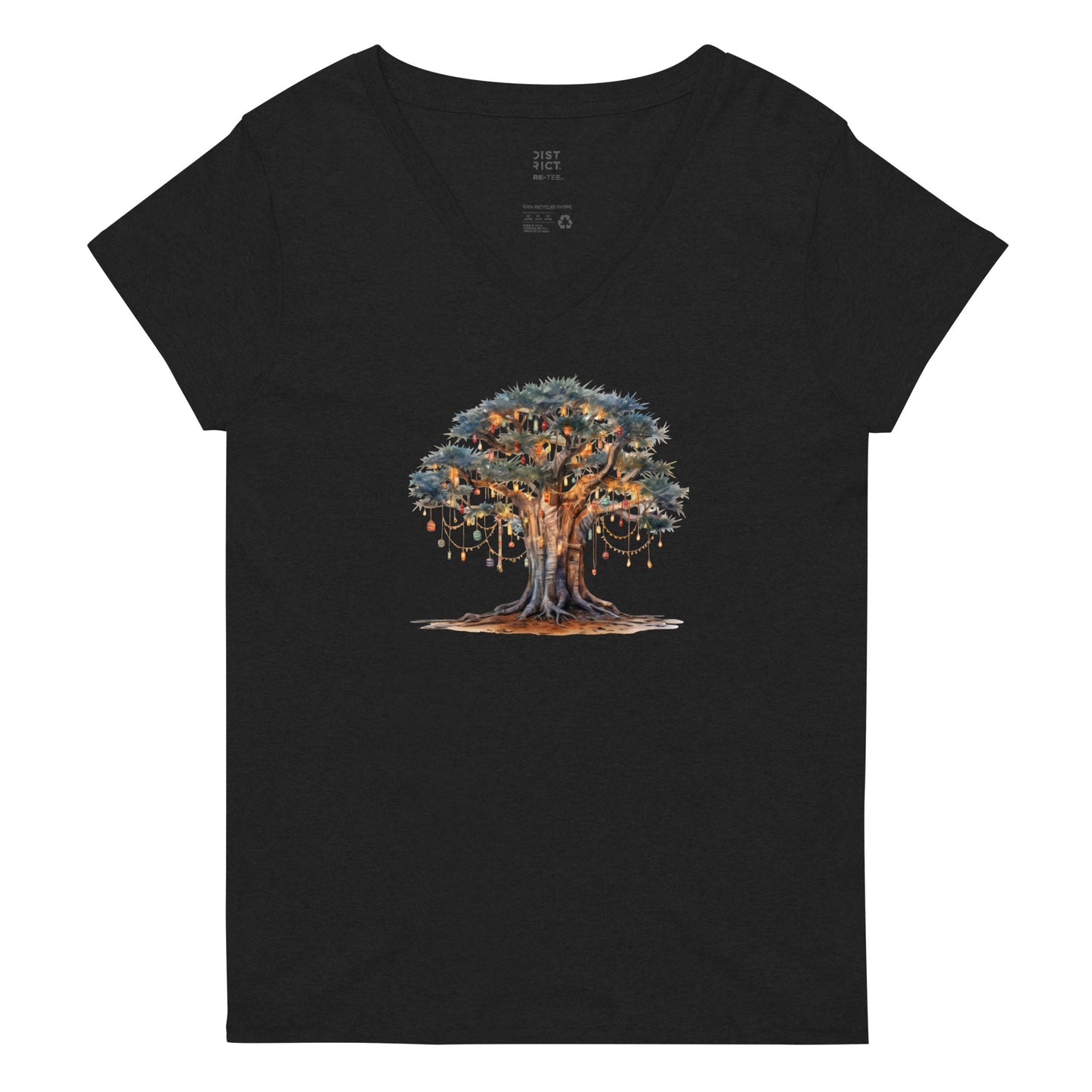 Women’s recycled v-neck t-shirt