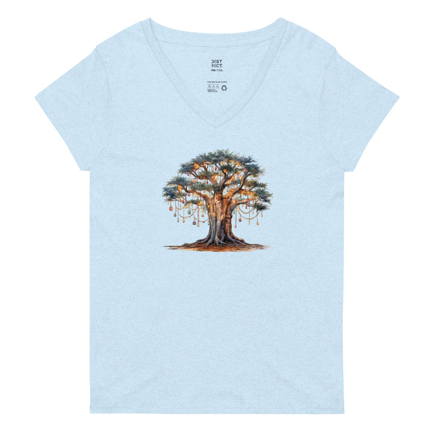 Women’s recycled v-neck t-shirt