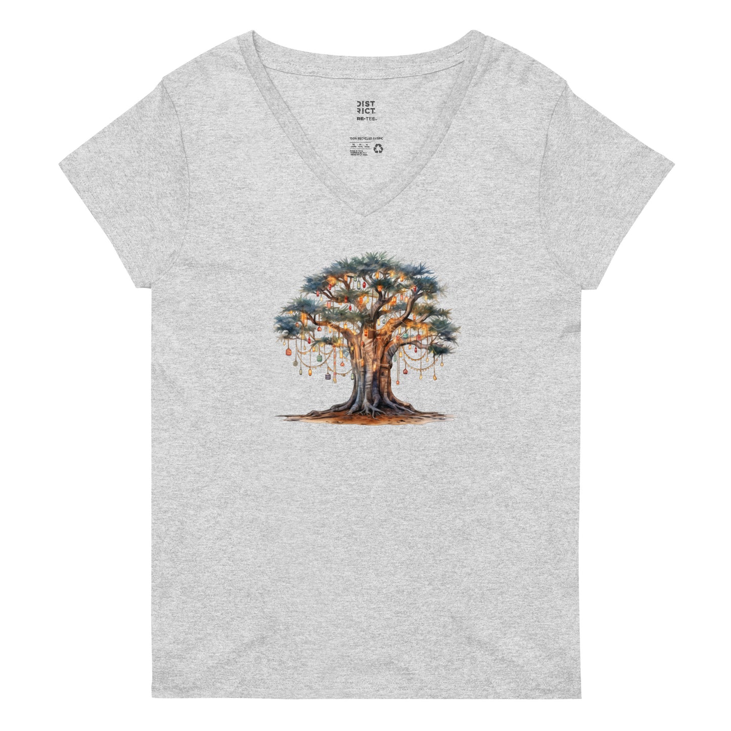 Women’s recycled v-neck t-shirt